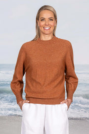 Aurora Dolman Crew Possum Merino + Cotton